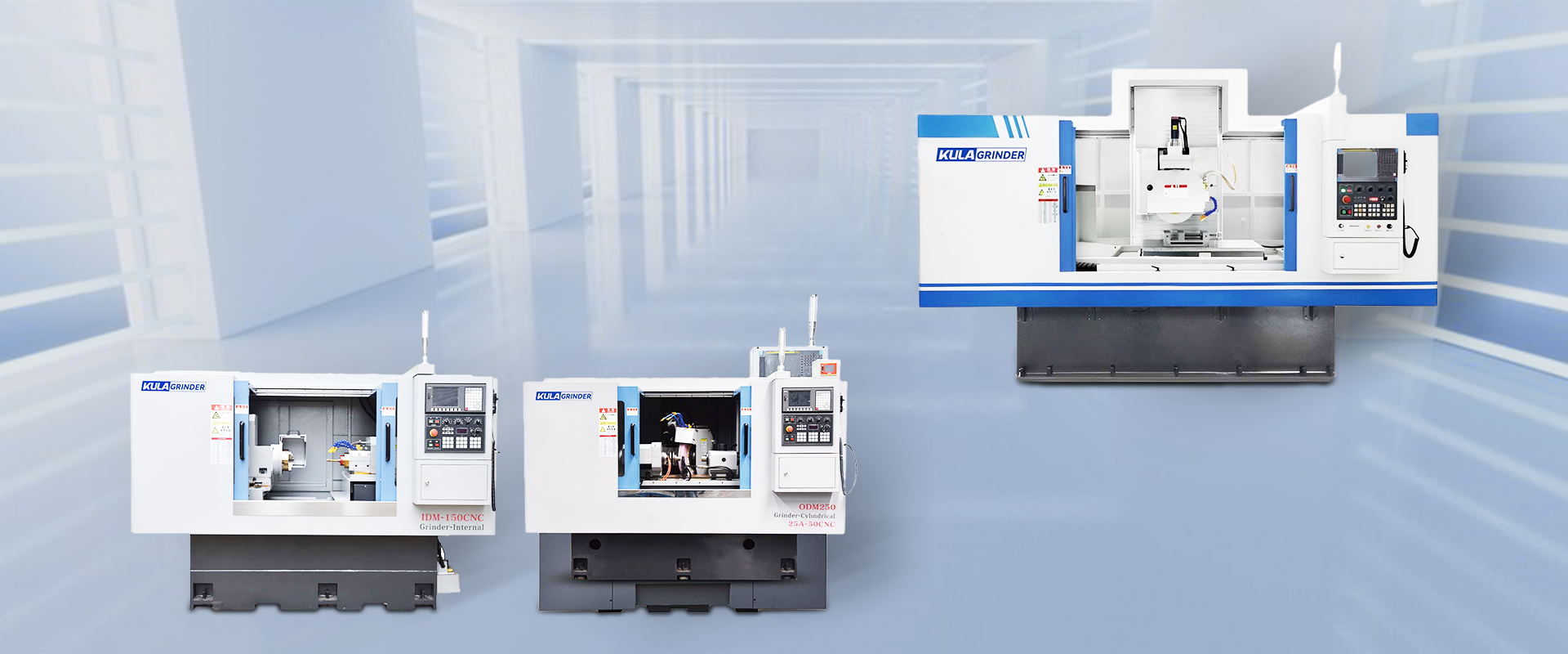 Customized grinding solutions and automated production lines with KULA's CNC grinders and 5-axis vertical laser grinding machine.